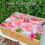 TUNA fillet steak boneless fish frozen +/- 3/4" 2cm (price/pack 500gr 3pcs)